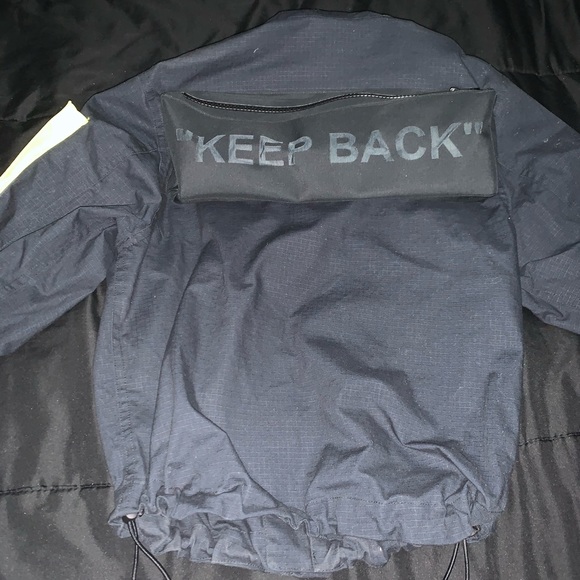 off white keep back jacket